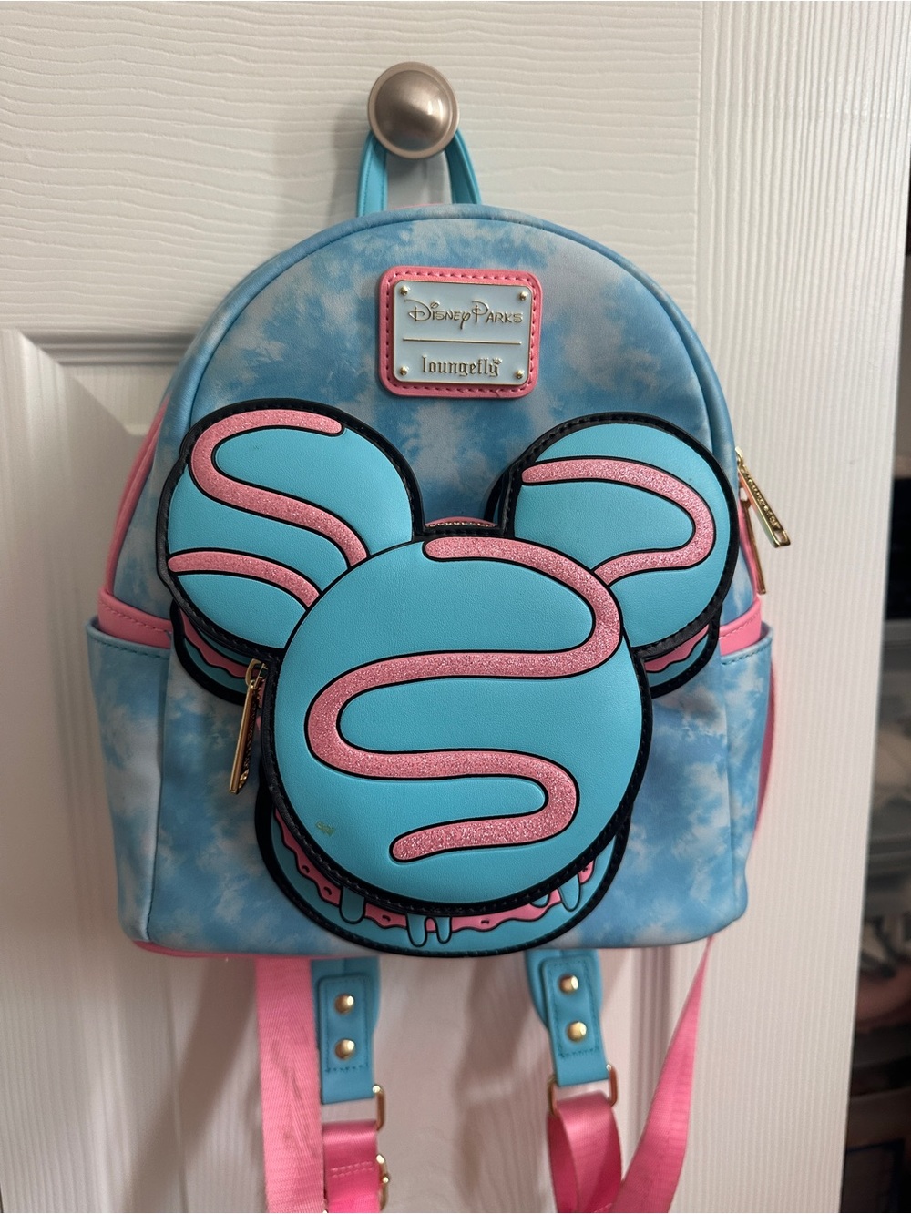 Disney Parks Loungefly Disney Eats Mickey Mouse Macaron Mini Backpack Tie Dye